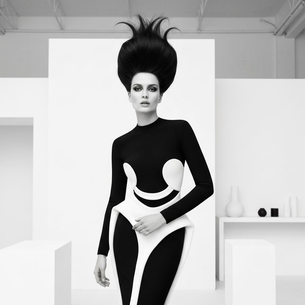 High fashion AI-generated model photoshoot